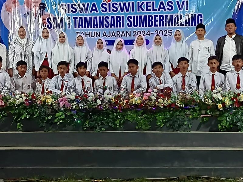 Kegiatan Tasyakuran Kelas VI SD Negeri 1 Tamansari