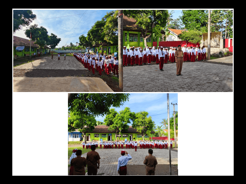 Kegiatan Upacara Bendera Rutin Hari Senin